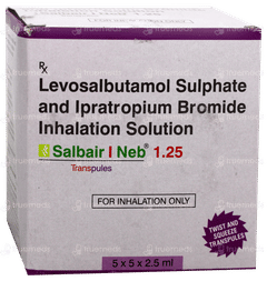 Salbair I Neb 1.25 2.5Ml Pack Of 5 Transpules Salbair I Neb 1.25 2.5Ml Pack Of 5 Transpules
